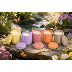 Bougie parfumée artisanale 130 g – Collection Souvenirs en flamme