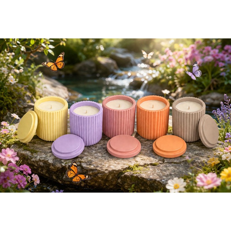 Bougie parfumée artisanale 130 g – Collection Souvenirs en flamme