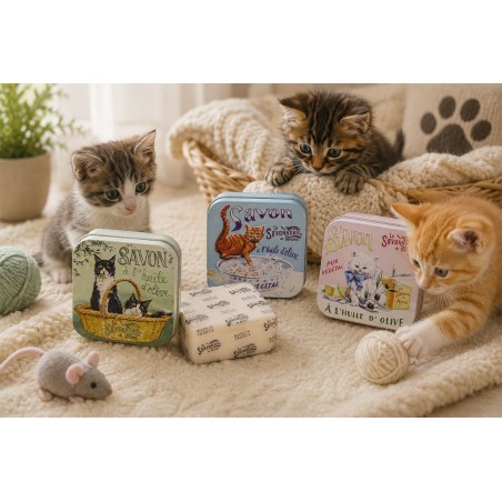 Boîtes à histoires parfumées  fleur de coton Collection "CHAT"